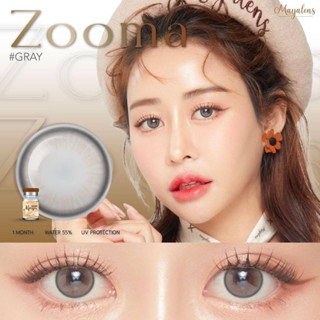 Zooma gray คอนแทคเลนส์ (Mayalens ค่าอมน้ำ 55%)