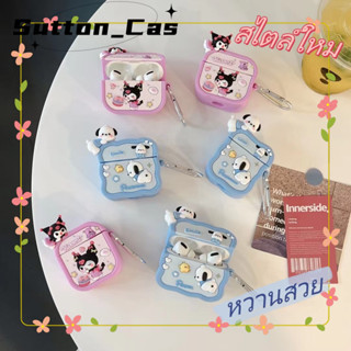 ❤️ส่งของขวัญ❤️ เคสแอร์พอด 1 2 การ์ตูน ความนิยม kuromi เคส AirPods 3 pro สไตล์คู่รัก case for AirPod Pro2 AirPods gen 2