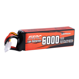 RC แบตเตอรี่ลิโพ Lipo Battery 4S (4เซล) 14.8V 6000mah 130C Deans T ใช้กับเครื่องบิน Toys Airsoft Drone แบตลิโพ lipo 4S