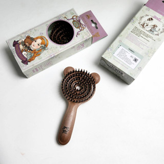 9.15 ลดอีก 200฿ โค้ดshopee[20DDXTRA915]  YAO HAIRBRUSH Little Moving Teddy Boar Brush