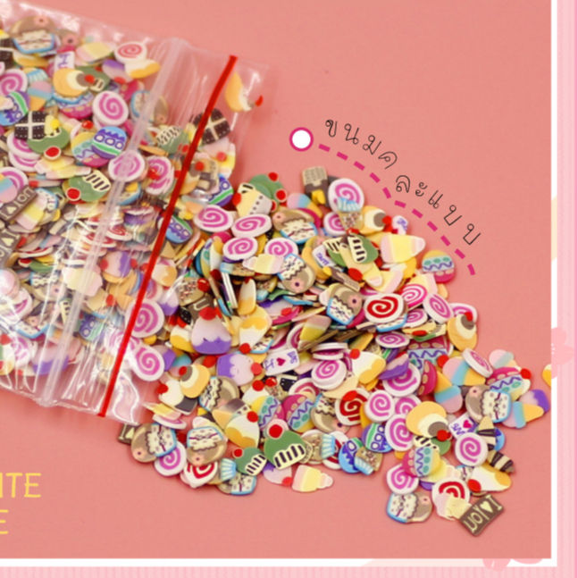 ใหม่​ Fimo​ ฟีโม่​ ญี่ปุ่น​ ราคาพิเศษ ตกแต่งเล็บ​ 1000​ ชิ้น