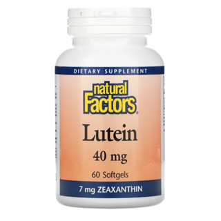 Natural Factors Lutein 40 mg, 60 softgels