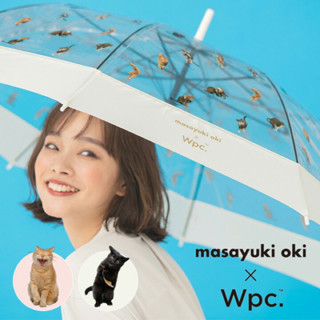 ร่มไวนิล Wpc. Cat Umbrella ร่มใส ร่มยาว ร่มกันฝน Masayuki Oki x Wpc