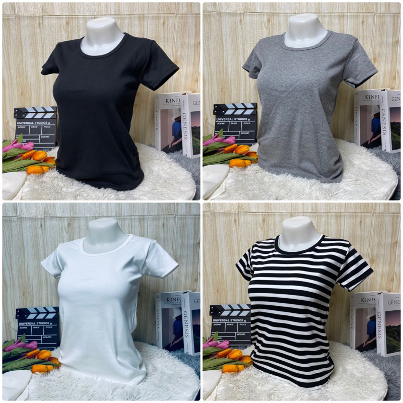 เสื้อยืดแขนสั้น คอกลม ผ้านุ่มมาก ใส่สบาย