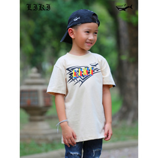 เสื้อยืดเด็กเนื้อผ้า Supersoft  Cotton 100% ผ้านุ่มเป็นพิเศษ   สกรีนลาย "LIKI KIDS X Racing "