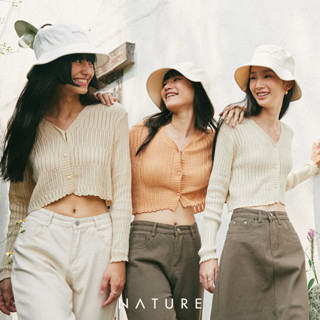 🍎 ลด45.-โค้ดWYQESS🍋nature.bkk - TPN6088 เสื้อคาร์ดิแกนซันไชน์เดย์ Sunshine day cardigan