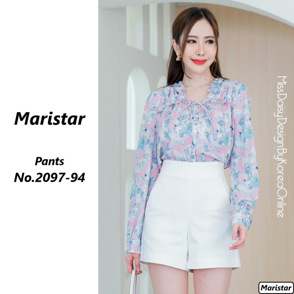 Maristar เสื้อแขนยาว No.2097 ผ้า Polyester 100% พิมพ์ลาย
