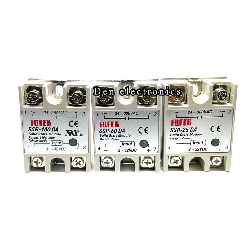 SSR Solid State Module DC-AC  SSR10DA,  SSR25DA,  SSR40DA,  SSR50DA,  SSR75DA,  SSR100DA