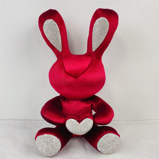 Cute rabbit doll with Diamond ของเล่นสําหรับตกแต่งบ้าน