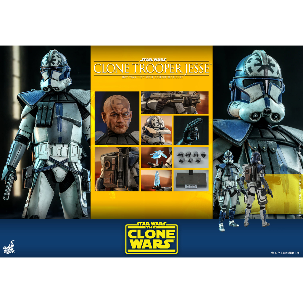 Hot Toys TMS064 Clone Trooper Jesse - Star Wars : The Clone Wars ใหม่ไม่แกะ มือ 1 **ของพร้อมส่ง**