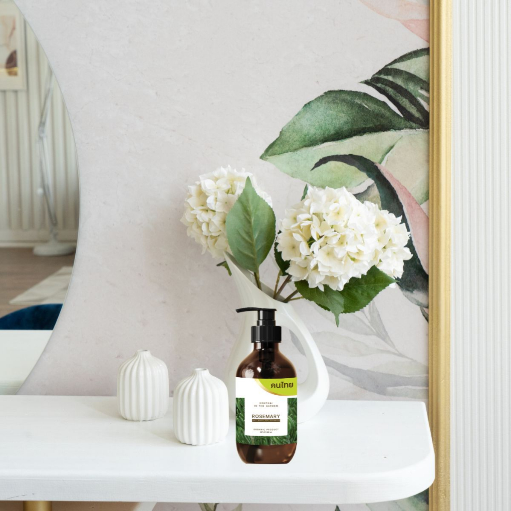 แชมพูปลูกผม คนไทย โรสแมรี่ ลดผมร่วง ปลูกผม กู้รากผมตาย ลดผมร่วงโควิด ขวดใหญ่ 300 ml. - รูปที่ 7