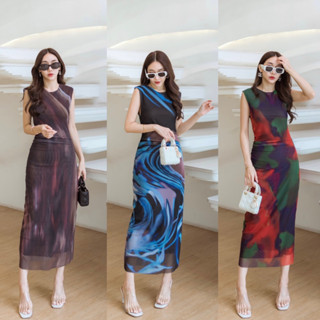 Jira Clothing  Maxi dress ปริ้นลาย