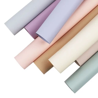 กระดาษห่อดอกไม้กันน้ำ รุ่นเอิร์ทโทนสีเดียว ขนาด58×58cm บรรจุ 20 แผ่น/แพ็ค