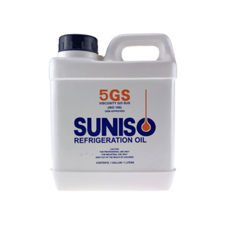 น้ำมันคอมเพรสเซอร์ น้ำมันคอมแอร์ ยี่ห้อ Suniso 5GS 1 แกลลอน(ขนาด 1 LITERS) ใช้สำหรับงานหล่อลื่น ในเครื่องปรับอากาศ