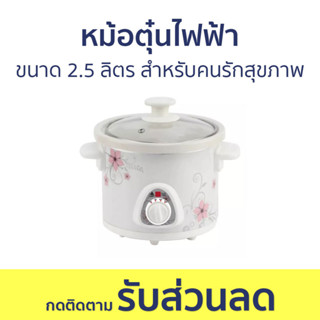 หม้อตุ๋นไฟฟ้า Hanabishi ขนาด 2.5 ลิตร สำหรับคนรักสุขภาพ HSC-235- หม้อตุ๋น หม้อตุ๋นอาหาร หม้อตุ๋นไฟฟ้าเซรามิค