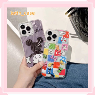 🎁ส่งของขวัญ🎁เคสไอโฟน สำหรับ 11 13 for iPhone Case 14 12 Pro Max  น่ารัก การ์ตูนมิ กกี้ กันกระแทก ปกป้อง เคสโทรศัพท์