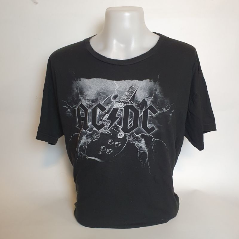 เสื้อวง ACDC แท้ เสื้อมือสอง ลิขสิทธิ์แท้ Liquid Blue เสื้อยืดวิจเทจ