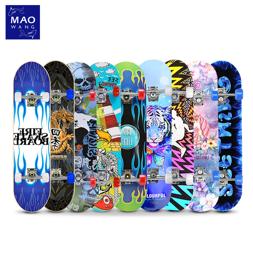สเก็ตบอร์ด 4 ล้อ skateboard สำหรับผู้เริ่มเล่น เด็ก ผู้ใหญ่