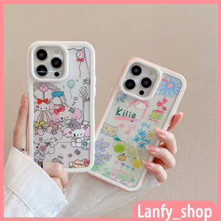 💕พร้อมส่ง💕iPhone 14 13 12 11 Pro Max เคส for เคสไอโฟน11 น่ารัก บางเบาพกพาง่าย การ์ตูน  เรียบง่าย แฟชั่น Case