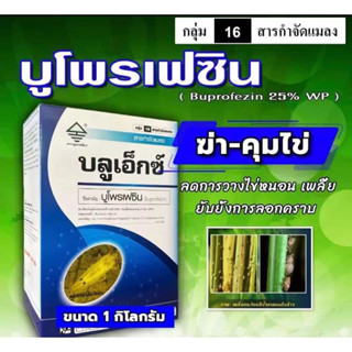 บลูเอ็กซ์-บูโพรเฟซิน 25% ( 1 kg ) 💥 ยาค่า-คุมไข่เพลี้ย เป็นสารยับยั้งการลอกคราบของแมลง ควบคุมการฟักไข่ ลดการวางไข่