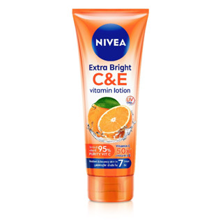 Nivea Extra Bright C&amp;E Vitamin Lotion 180ML นีเวีย เอ็กซ์ตร้า ไบร์ท ซีแอนด์อี วิตามิน โลชั่น 180มล.