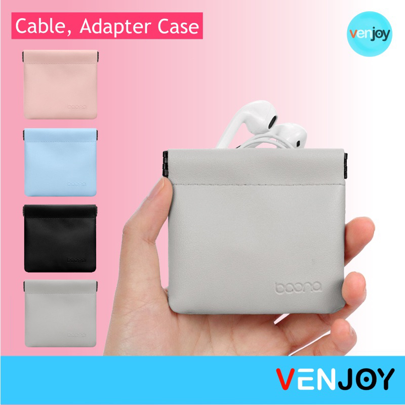 ซองเก็บหูฟังของขนาดเล็กแบบพกพา ขนาด (8 cm x 7.5 cm)