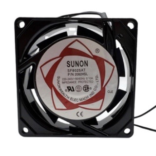 พัดลม 3นิ้ว (3") 80x80x25mm SUNON SF8025AT P/N 2082HSL 220V-240V 50/60Hz 0.07A (รับประกันสินค้า 3 วัน)