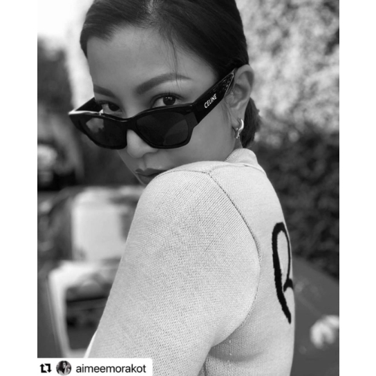 แว่น CELINE กันแดด รุ่น Monochroms 01 รหัสCL40197U ของแท้รับประกัน1ปี แถมกระเป๋าหนังสีขาว - รูปที่ 4