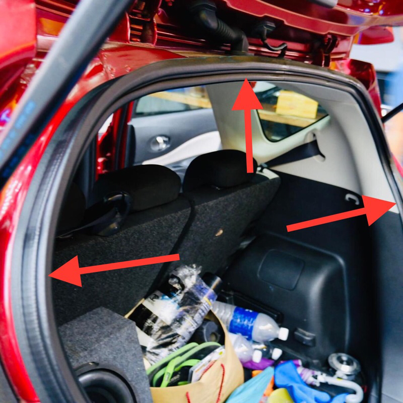 ยางฝาท้าย ยางฝากระโปรงท้าย Nissan note