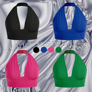 HALTER TOPCROP PLUSSIZE