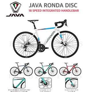 **ผ่อนได้**จักรยานเสือหมอบ JAVA RONDA Disc 18sp.เฟรมอลูซ่อนสาย แฮนด์ Integrated ทรง Aero