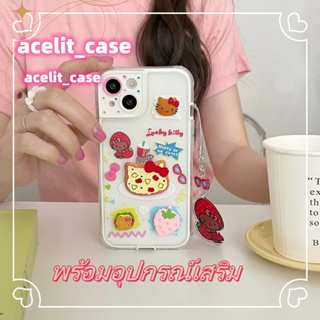 ❤️ส่งของขวัญ❤️ เคสไอโฟน 11 12 13 14 Pro Max การ์ตูน ความนิยม กราฟฟิตี HelloKitty Case for iPhone สไตล์วรรณศิลป์