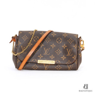 LV FAVORITE PM BROWN MONOGRAM CANVAS GHW