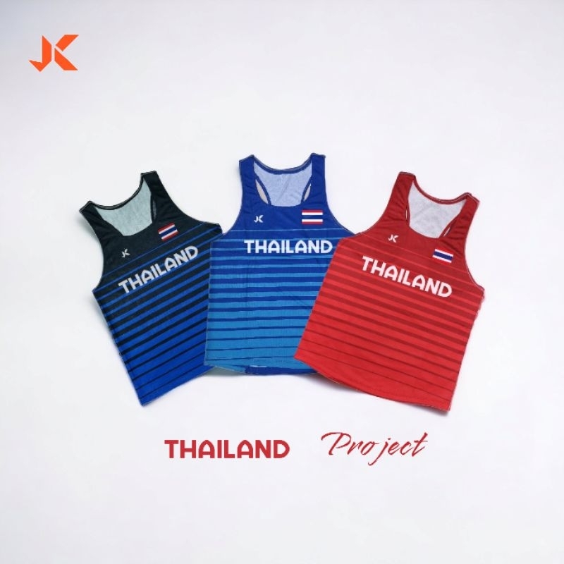 เสื้อวิ่งทรงpro elite ทีมชาติไทย Thailand Project