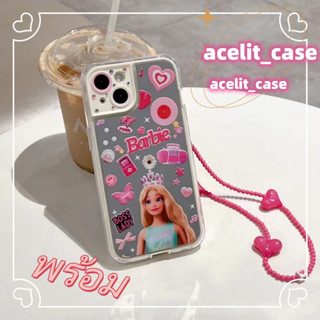 ❤️ส่งของขวัญ❤️ เคสไอโฟน 11 12 13 14 Pro Max การ์ตูน ฤดูร้อน ความนิยม กราฟฟิตี ตุ๊กตาบาร์บี้ Case for iPhone สไตล์วรรณศิล