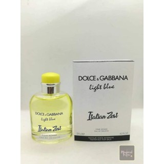 Dolce  light blue italian zest pour homme 100ml กล่องเทส