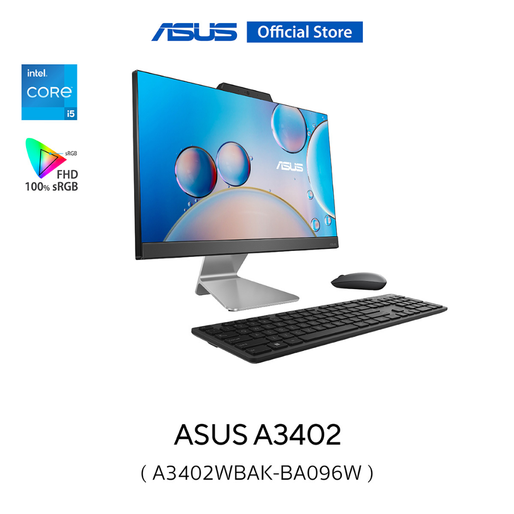 ASUS AiO A3402 (A3402WBAK-BA096W), all-in-one, 23.8" FHD, Intel Core i5-1235U, 8GB DDR4 SO-DIMM, 256