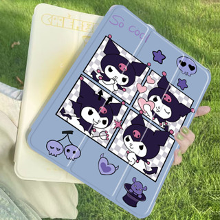 Kuromi เคสไอแพด tpu ซิลิโคน gen6/7/8/9 โปร10 5นิ้ว แอร์1/2/3/4/5 เจน10 2 air10 9 9 7 2016/18 ใส่ปากกาได้ ipad case 9917