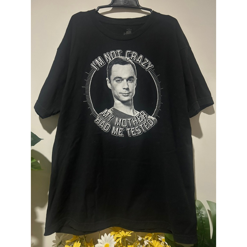 เสื้อมือสองTHE BIG BANG THEORY TV SHOW I'm Not Crazy MENS BLACK T-SHIRT