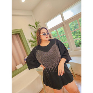 🔥Plussize🔥เสื้อคนอ้วน🔥L  50-56 หน้าผ้า 58    XL  54-66 หน้าผ้า 64