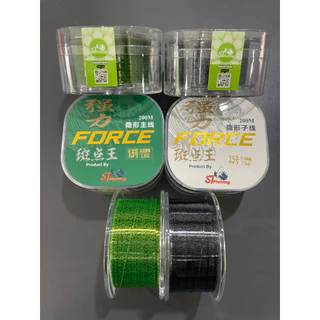 สายเอ็น FROCE สีสาหร่าย FluoroCarbon ยาว 50-200 เมตร By ST FISHING