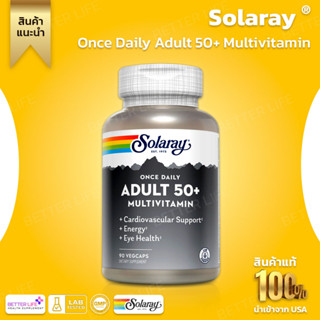 Solaray, Once Daily, Adult 50+ Multivitamin, 90 VegCaps (No.292)