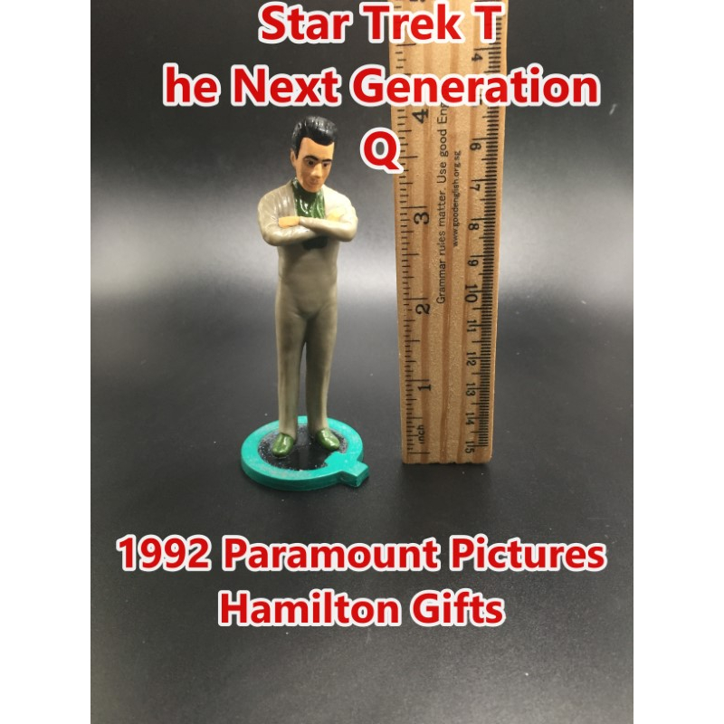 ฟิกเกอร์ Star Trek หายาก ปี 1992 "Q" Star Trek The Next Generation Figure 4"  Paramount Pictures Ham