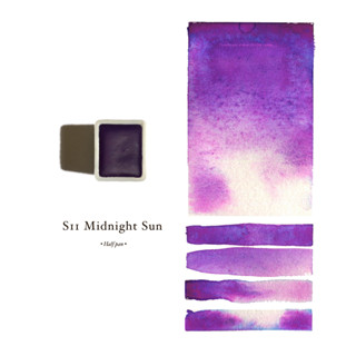 HANDMADE WATERCOLOR | S11 Midnight Sun | สีน้ำแบบก้อน อุปกรณ์ศิลปะ