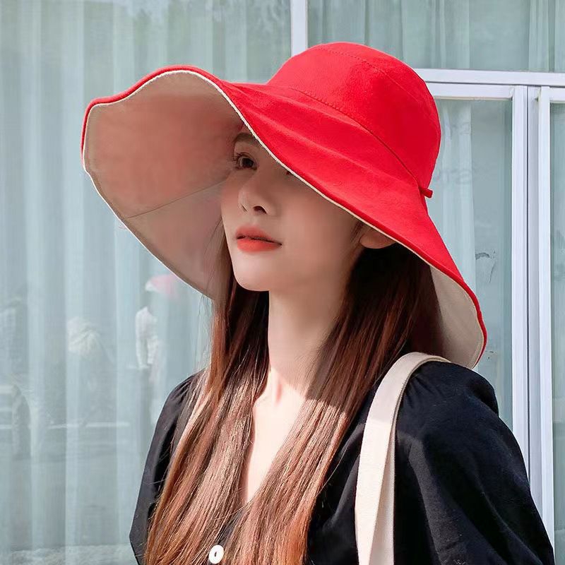 หมวกกันแดด หมวก bucket ใส่ได้ 2 ด้าน สินค้าในไทย