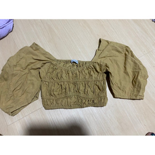 เสื้อครอป เอวลอยมือ1