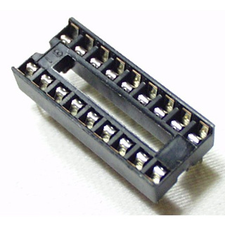 (10ชิ้น)DIP18 (Socket Dip Solder Type 18 Pins, Pitch 2.54mm)