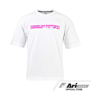 ARI PTB OVERSIZE TEE - WHITE/PINK เสื้อยืดโอเวอร์ไซซ์ พีทีบี อาริ สีขาว