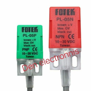 ￼PL-05N(ชนิดNPN-NO) ,  PL-05P(ชนิดPNP-NO)  sensor เซ็นเซอร์ จับโลหะ.  3สาย  10-30vDC FOTEK