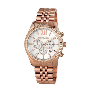 Lexington Chronograph Quartz Silver Dial - Rose Gold